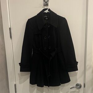 Moda International Black Trench Coat